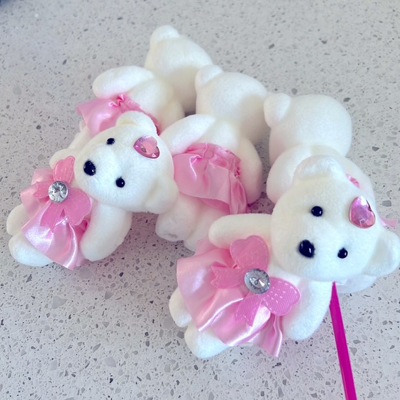 5 Pcs Little Bears Petits oursons for Pen Pencil Straw or to add with Balloons - Picture 3 of 14